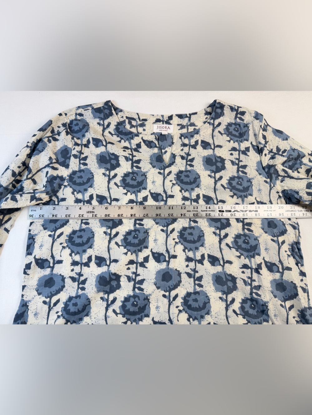 Jisara Block Print Cotton Pajama Set Size XL - Picture 7 of 8